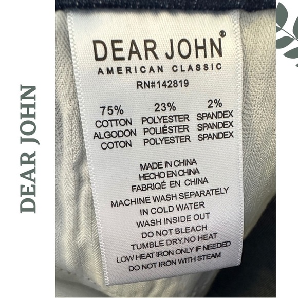 Dear John Loren High Rise Cropped Flare Jeans Lancaster - Dark Wash - Size 27 - Picture 11 of 11